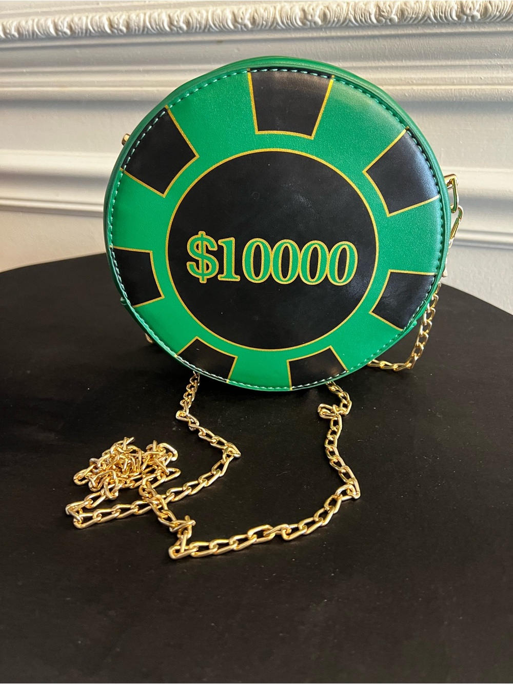 Brand new crossbody “Casino Chip Fun Bag” 10,000 poker chip purse